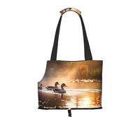 WZYCWB Mallard ducks at sunset Printed Pet Shoulder Bag - Lightweight, Breathable Travel Small Pet Shoulder Bag