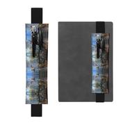 WZYCWB Mallard Ducks Swimming Printed Large-Capacity PVC Pen Holder + Creative Diary Pen Bag Set with Elastic Band Anti-Slip Design