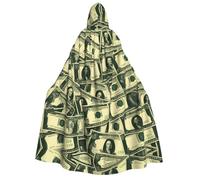 WZYCWB many cartoon dollars Printed Hooded Cape - Perfect for Halloween parties, theatrical performances, and photoshoots.