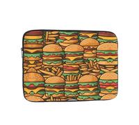 WZYCWB many cute burgers 10 inch Printed laptop sleeve for 10-17-inch laptops, perfect for both business and leisure use.