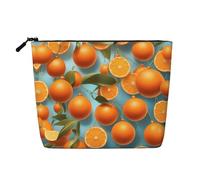 WZYCWB Many Delicious Oranges Patterned cosmetic bag, travel cosmetic bag, multifunctional storage bag, storage for daily necessities