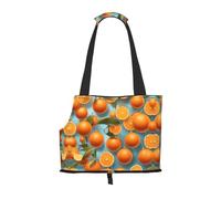 WZYCWB Many Delicious Oranges Printed Pet Shoulder Bag - Lightweight, Breathable Travel Small Pet Shoulder Bag