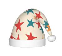 WZYCWB Many five-pointed stars Patterned Christmas Hats for Kids, Cute Pointed Hats, Christmas Party Decorations and Gifts for Family Gatherings