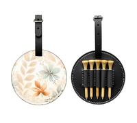 WZYCWB Maple Leaf Print Special Printed Golf tee Storage Bag - Portable Hanging Buckle Design