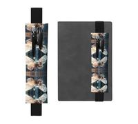 WZYCWB Mechanical Firefly Printed Large-Capacity PVC Pen Holder + Creative Diary Pen Bag Set with Elastic Band Anti-Slip Design