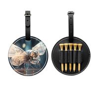 WZYCWB Mechanical Firefly Special Printed Golf tee Storage Bag - Portable Hanging Buckle Design