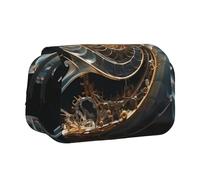 WZYCWB Mechanical Shell Printing Portable Pencil Case ideal for organizing pens in the office or storing makeup brushes
