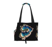 WZYCWB Mediterranean Printed Pet Shoulder Bag - Lightweight, Breathable Travel Small Pet Shoulder Bag