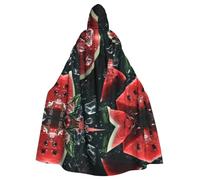 WZYCWB Melon in the water Patterned ball cape, adult extended wizard robe, masquerade costume, carnival theme party dress