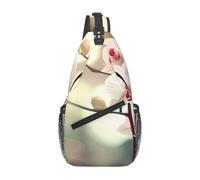 WZYCWB Men's An orchid. Print Crossbody Sling Bag - Casual Shoulder Backpack with Adjustable Strap for Running, Hiking & Daily Commutes