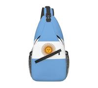 WZYCWB Men's Argentine flag Print Crossbody Sling Bag - Casual Shoulder Backpack with Adjustable Strap for Running, Hiking & Daily Commutes