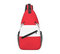 WZYCWB Men's Austrian flag Print Crossbody Sling Bag - Casual Shoulder Backpack with Adjustable Strap for Running, Hiking & Daily Commutes