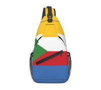 WZYCWB Men's Flag of the Comoros Print Crossbody Sling Bag - Casual Shoulder Backpack with Adjustable Strap for Running, Hiking & Daily Commutes
