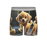 WZYCWB Men's Quick-Drying and Breathable Long Underwear - A tiny yellow duckling S print (S-2XL)