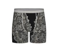 WZYCWB Men's Quick-Drying and Breathable Long Underwear - Lace background S print (S-2XL) Light Grey