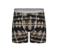 WZYCWB Men's Quick-Drying and Breathable Long Underwear - Lace stripes background M print (S-2XL) Light Grey