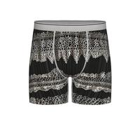 WZYCWB Men's Quick-Drying and Breathable Long Underwear - Lace stripes M print (S-2XL) Light Grey