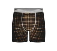 WZYCWB Men's Quick-Drying and Breathable Long Underwear - Yellow checkered L print (S-2XL)