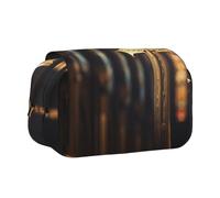 WZYCWB Metal crosses Portable Pencil Case ideal for organizing pens in the office or storing makeup brushes
