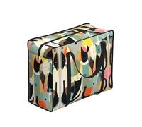 WZYCWB Mid-Century Modern Art Cat Portable Storage Bag for Adults, One Size, Polyester, Zippered, 53 x 40 x 23 cm, Foldable Lightweight Large Capacity