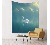 WZYCWB Middle Goose River Printed decorative wall hanging 60x51 inches - suitable for camping party home decoration