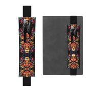 WZYCWB Mighty Lion Printed Large-Capacity PVC Pen Holder + Creative Diary Pen Bag Set with Elastic Band Anti-Slip Design