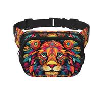WZYCWB Mighty Lion Sports Waist Bag, Trendy and Fashionable Crossbody Bag, Lightweight Travel Small Bag