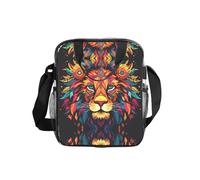 WZYCWB Mighty Lion Transparent Shoulder Bag Lunch Handbag with Zipper and Shoulder Strap for Women Men Work Shopping