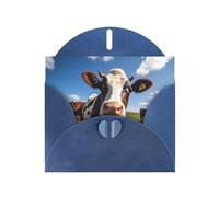 WZYCWB milk cow Blue Printed Holiday Cards - Perfect for heartwarming holiday greetings