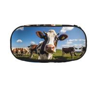 WZYCWB Milk Cow Large Capacity Pencil Bag - Multifunctional Storage Box, Portable and Durable Pencil Bag for Office and School Supplies