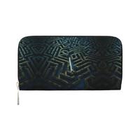 WZYCWB milk cow Leather clutch bags zipper wallets and card holders are perfect for travel or daily use, Maze Town, One Size