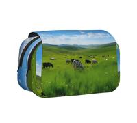 WZYCWB milk cow Portable Pencil Case ideal for organizing pens in the office or storing makeup brushes