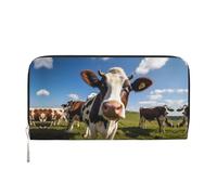 WZYCWB milk cow Printed zippered wallet perfect for travel, business, and everyday wear. Holds cell phones and cash.