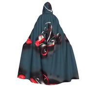 WZYCWB Mini Kart Patterned ball cape, adult extended wizard robe, masquerade costume, carnival theme party dress