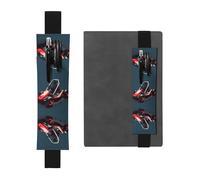 WZYCWB Mini Kart Printed Large-Capacity PVC Pen Holder + Creative Diary Pen Bag Set with Elastic Band Anti-Slip Design
