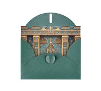 WZYCWB Miraculous frescoes Dark Green Printed Holiday Cards - Perfect for heartwarming holiday greetings