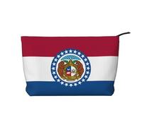 WZYCWB Missouri State Flag Printed Travel Cosmetic Bag, Perfect for Business Trips and Vacations.