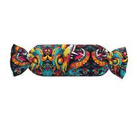 WZYCWB Monsters Patterned Cylindrical Pillows are Perfect for Long-haul Flights, naps at The Office, and Relaxation at Home.