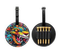 WZYCWB Monsters Special Printed Golf tee Storage Bag - Portable Hanging Buckle Design