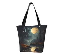 WZYCWB Moon Stars and Planets Fashionable shoulder handbag, women's crossbody shoulder bag, suitable for weekend travel shopping shoulder bag