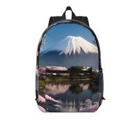 WZYCWB Mt. Fuji in early spring Printed backpack with pockets - suitable for work, business trips, travel, sports