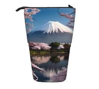 WZYCWB Mt. Fuji in Early Spring Printed Retractable Pen Holder Suitable for use as a Simple Cosmetic Bag, Wallet, etc.