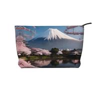 WZYCWB Mt. Fuji in Early Spring Printed Travel Cosmetic Bag, Perfect for Business Trips and Vacations.