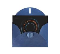 WZYCWB Mysterious Cosmic Black Holes Patterned Blue Holiday Card (6x4) with Envelope. Suitable for birthdays, weddings, and condolences.