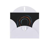 WZYCWB Mysterious Cosmic Black Holes Patterned White Holiday Card (6x4) with Envelope. Suitable for birthdays, weddings, and condolences.