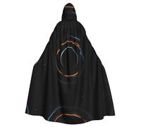 WZYCWB Mysterious Cosmic Black Holes Printed adult party decoration cape, Halloween hooded cape, unisex Halloween, carnival, masquerade, role play
