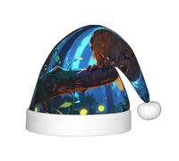 WZYCWB Mysterious Owl Patterned Christmas Hats for Kids, Cute Pointed Hats, Christmas Party Decorations and Gifts for Family Gatherings