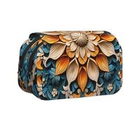 WZYCWB Mystique Wreath Printing Portable Pencil Case ideal for organizing pens in the office or storing makeup brushes