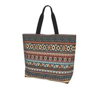 WZYCWB Native Americans Printed Tote Bag - Shoulder Bag - Suitable for Travel, Yoga, Beach, Commute, Shopping - Gift for Men and Women