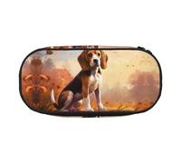 WZYCWB Nerdy Beagle Large Capacity Pencil Bag - Multifunctional Storage Box, Portable and Durable Pencil Bag for Office and School Supplies